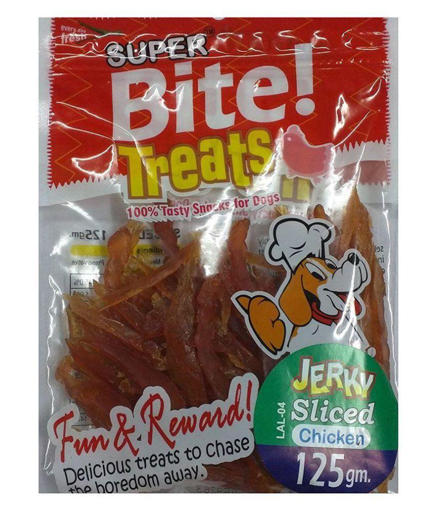 Super Bite Treats Jerky Sliced Chicken 125G Dog Treat - Cadotails