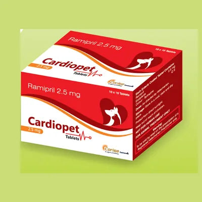 Swiss Biocare Cardiopet Ramipril 10 Tablets For Dogs & Cats - Cadotails