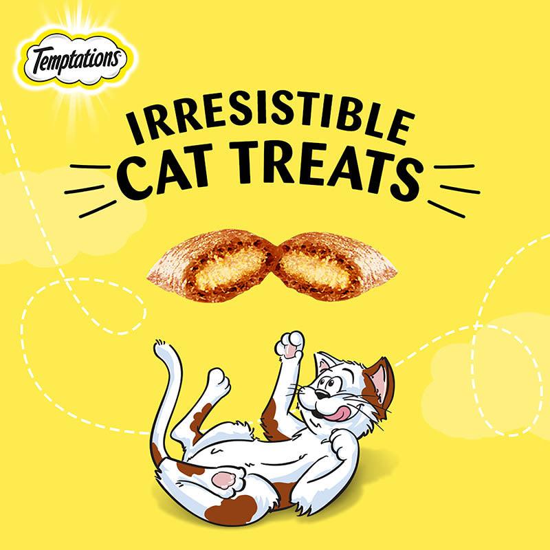 Temptations Cat Treat, Savoury Salmon Flavour - Cadotails