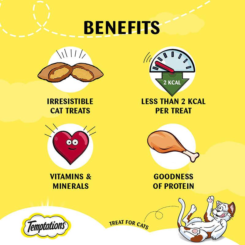 Temptations Cat Treat, Tasty Chicken Flavour - Cadotails