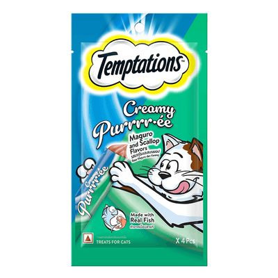 Temptations Creamy Treats, Maguro And Scallop Flavors - Cadotails