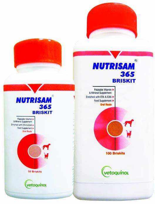 Vetoquinol Nutrisam Briskit Palatable Vitamin & Mineral Supplement - Cadotails