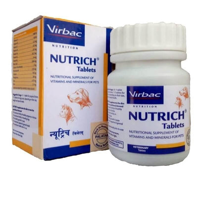 Virbac Nutrich Vitamin And Mineral Supplement For Dogs And Cats - Cadotails
