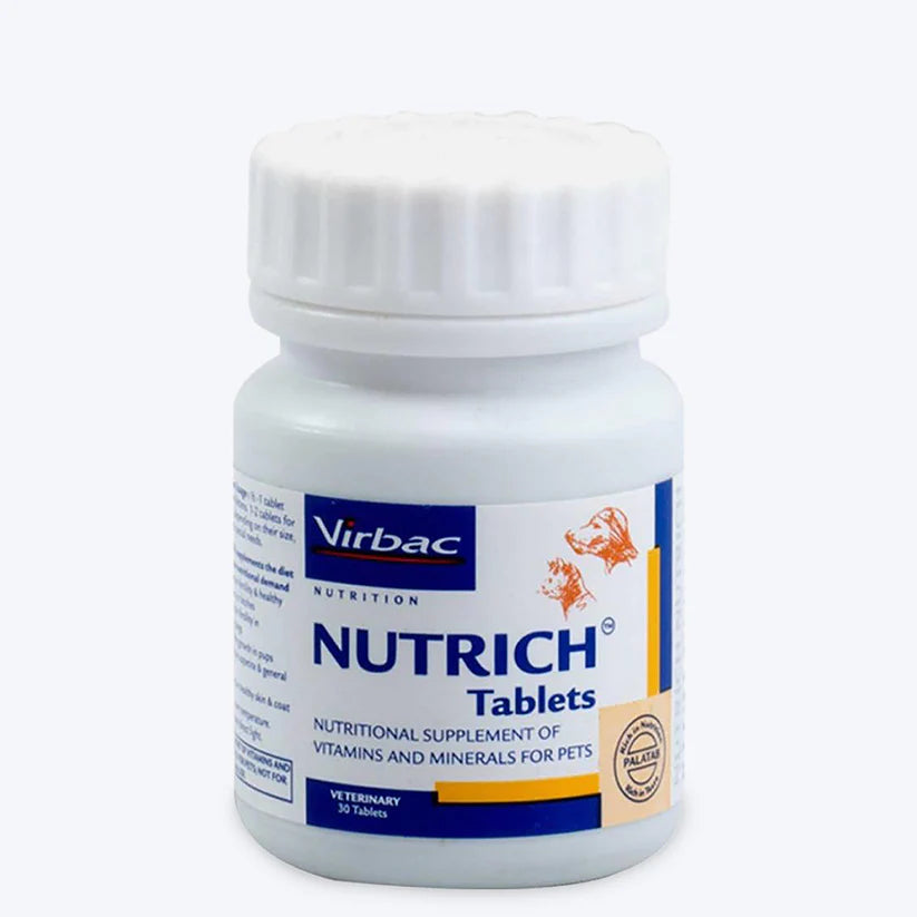 Virbac Nutrich Vitamin And Mineral Supplement For Dogs And Cats - Cadotails