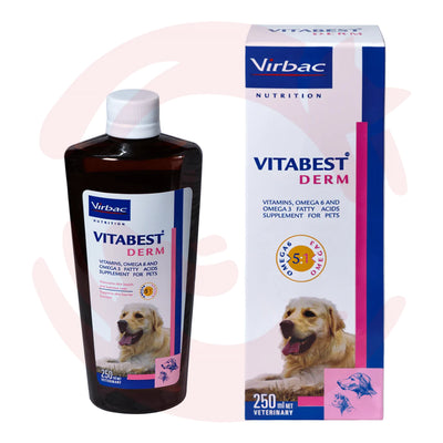 Virbac Vitabest Derm Skin & Coat Supplement For Dogs & Cats - Cadotails