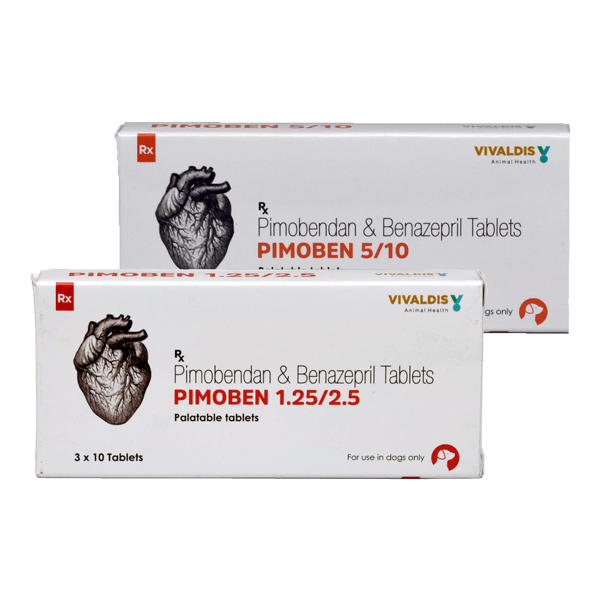 Vivaldis Pimoben, With Pimobendan & Benazepril , 10 Tablets For Dogs - Cadotails