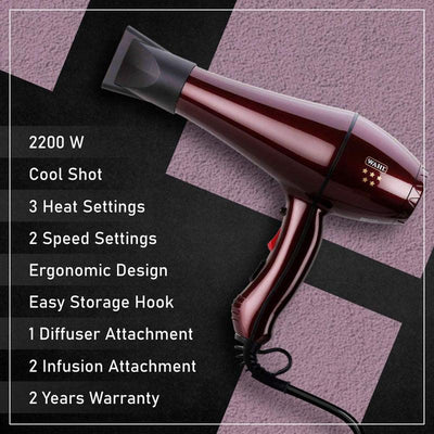 Wahl Super Dry Turbo Hair Dryer-2000 Watts - Cadotails