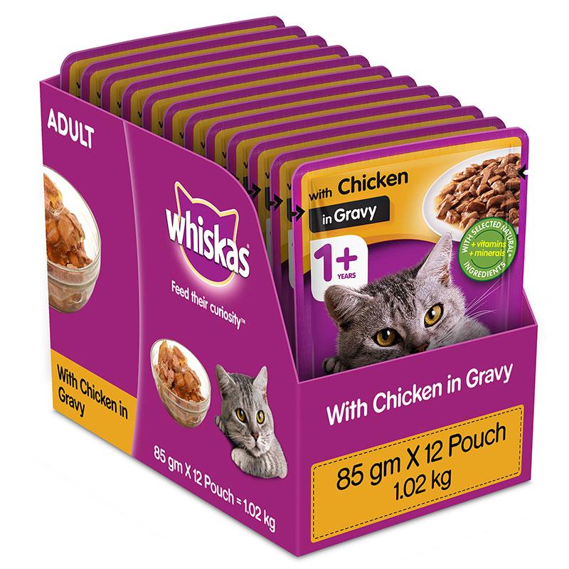 Whiskas Chicken In Gravy Adult Cat Wet Food - Cadotails