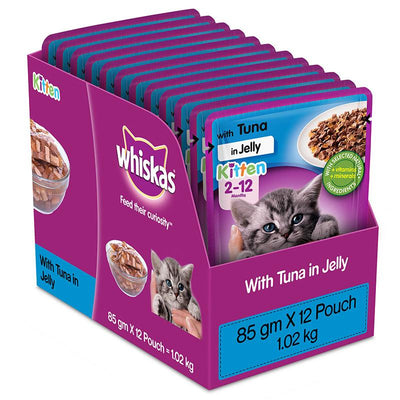 Whiskas Tuna In Jelly Kitten (2-12 Months) Cat Wet Food - Cadotails