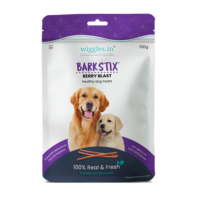 Wiggles Barkstix Berry Blast 100G Dog Treat - Cadotails