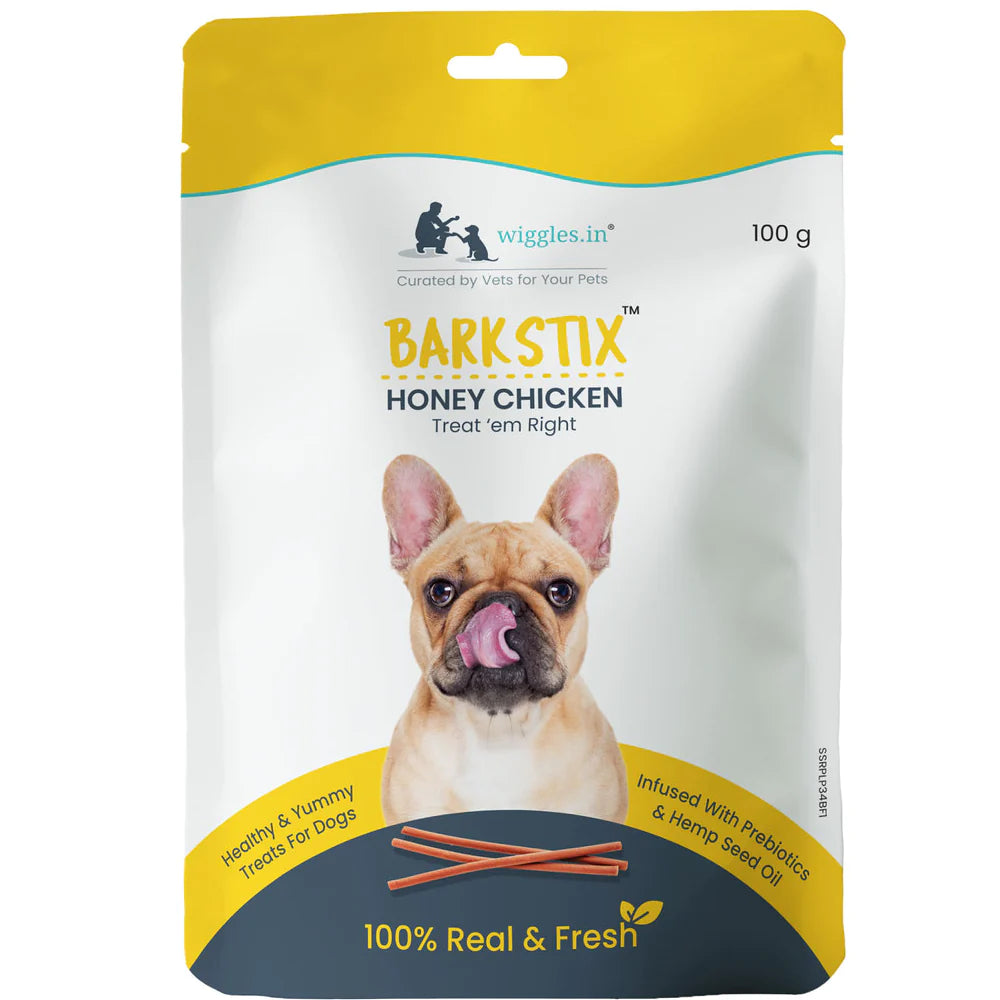 Wiggles Barkstix Honey Chicken 100G Dog Treat - Cadotails