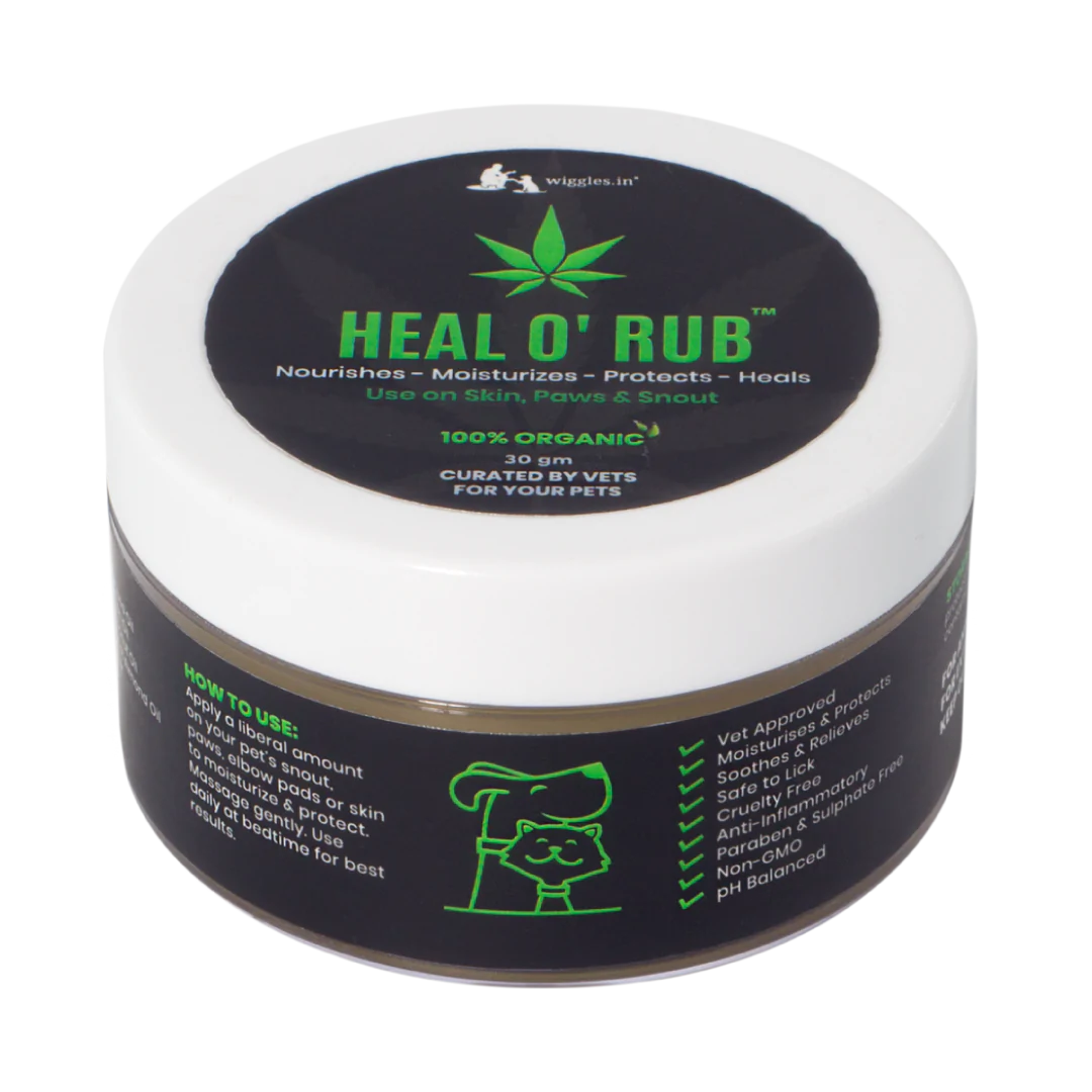 Wiggles Heal O' Rub Dog Paw Balm Cream For Dogs & Cats - Cadotails