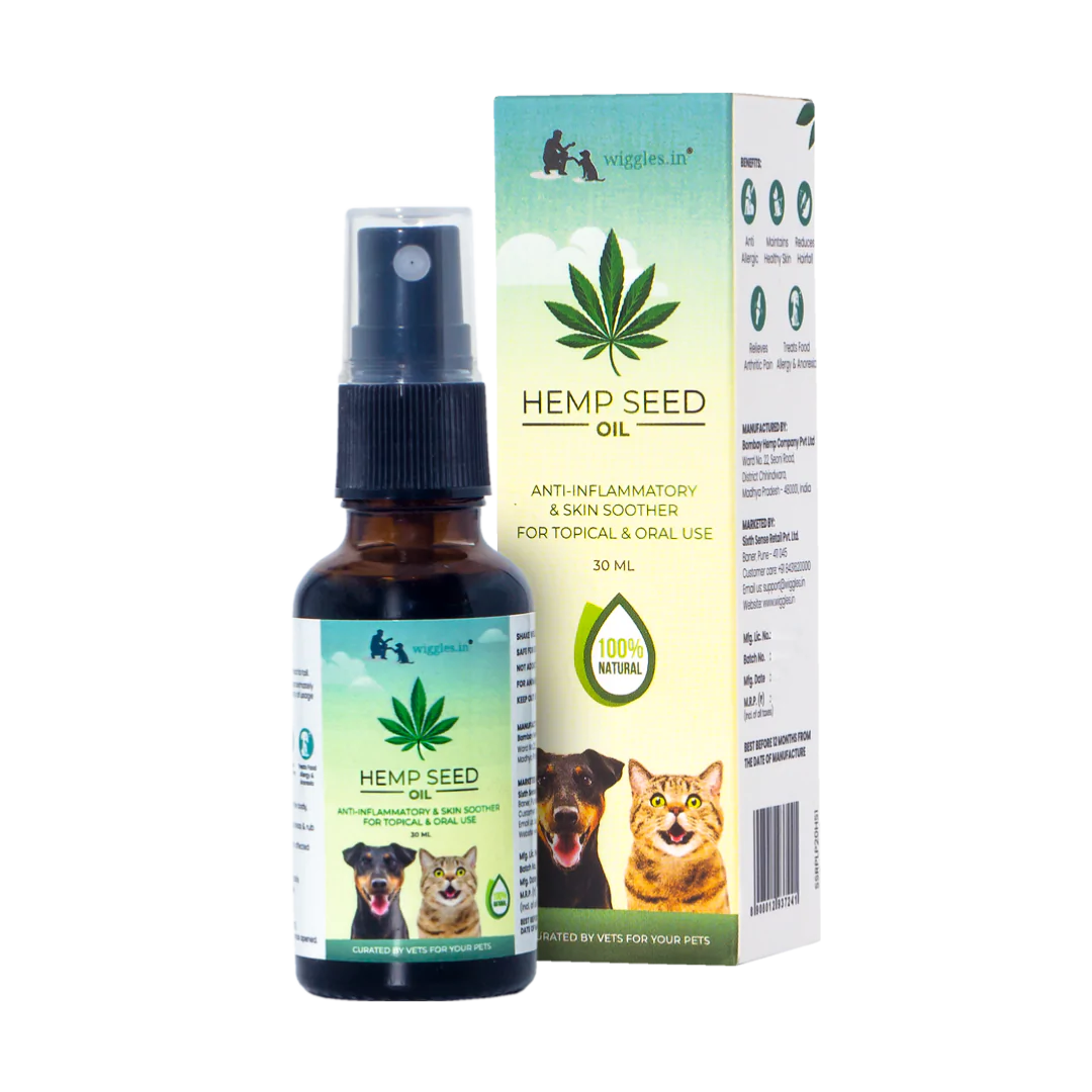 Wiggles Hemp Seed Oil For Dogs Cats - Cadotails